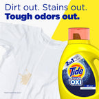 Tide Simply + Oxi Liquid Laundry Detergent Refreshing Breeze 10 fl oz Pack of 12 – OXI Boost Ultra Stain Remover HE Compatible