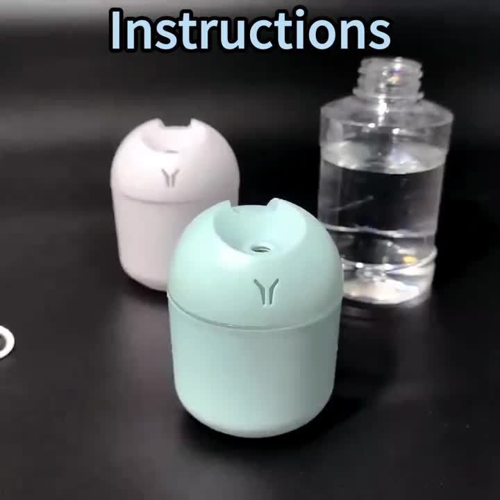 10-Pack Mini USB Desk Humidifiers with Spray Mist for Bedroom Living Room Office Car Long-Lasting Cool Mist Blue White Bulk Humidifier Set