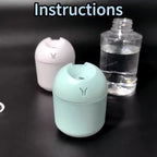 10-Pack Mini USB Desk Humidifiers with Spray Mist for Bedroom Living Room Office Car Long-Lasting Cool Mist Blue White Bulk Humidifier Set