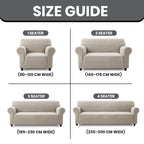 Spandex Stretch Sofa Cover Non-Slip Washable Couch Slipcover for 1 2 3 Seater Elastic Furniture Protector Pet & Kid Friendly Living Room Bedroom Home Decor