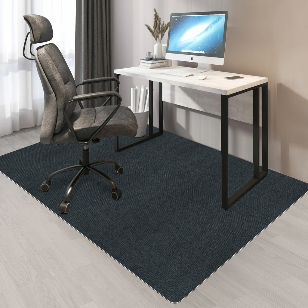 Office Chair Mat Floor Protector – Anti-Slip Desk Chair Rug Pad for Carpet & Hardwood Floors, 3 Sizes, Black, Brown & Dark Gray