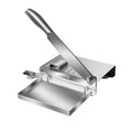 Manual Meat Slicer Stainless Steel for Frozen Meat & Beef Rolls – Easy-Clean Handheld Cutter for Hot Pot, Shabu Shabu, BBQ, Vegetables & Soft Bone, Home Kitchen (Model ZD-01)