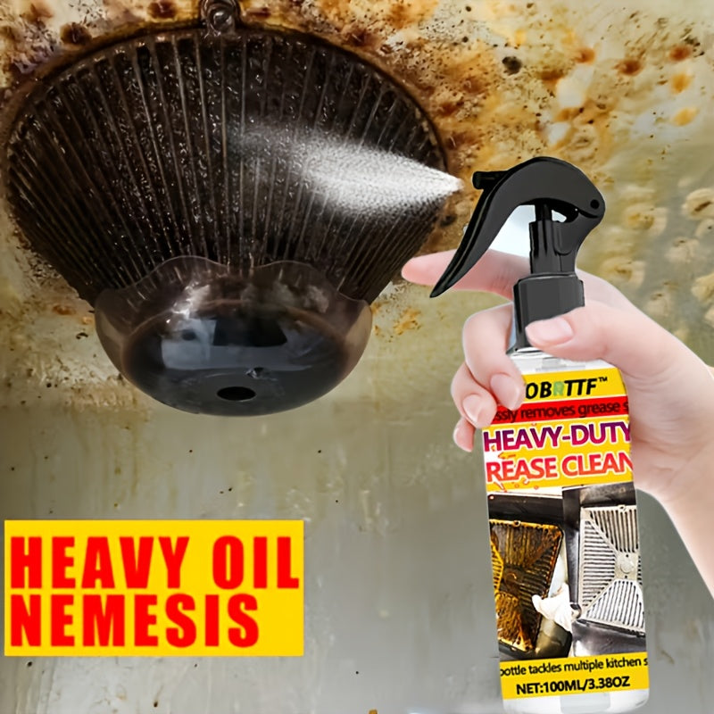 Kitchen Degreaser Spray Coconut Oil Infused - Heavy Duty Grease Remover for Range Hoods, Stovetops & Cookware - Fog-Free Liquid Cleaner