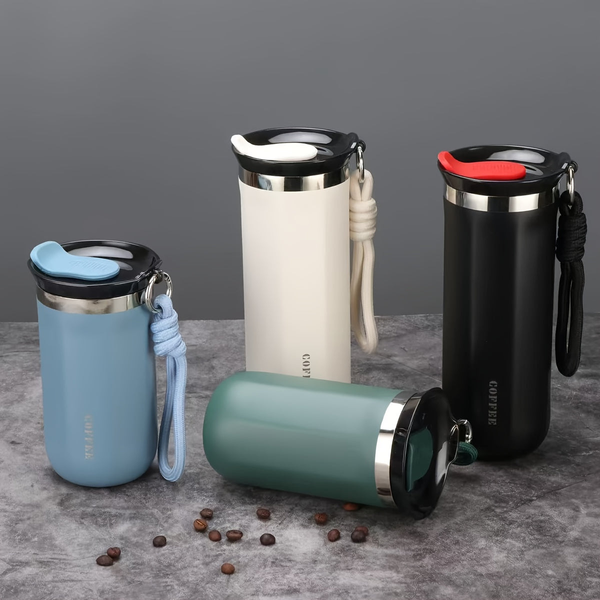 Insulated Travel Mug 16.91oz 304 Stainless Steel Vacuum – Leak-Proof Non-Slip Portable Coffee Cup for Indoor & Outdoor, Winter Holiday Gift