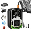 Portable Tire Inflator Cordless Air Compressor – 100W Digital Display, 4000mAh USB-C Fast Charge, 5 Modes, Multi-Nozzle, for Car Motorcycle Bicycle Tires & Sports Balls, 6 Colors
