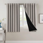 Blackout Curtains 2 Panels 100% Room Darkening 96 Inch Long – Triple Weave Thermal Insulated Back Tab & Rod Pocket Window Drapes for Bedroom & Living Room