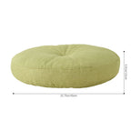 Round Seat Cushion 40x40cm 15cm Thick Firm Futon Meditation Mat Removable Linen Cover Chair Pad for Office Dining Chair Home Decor All Seasons Christmas