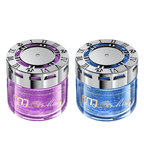 Solid Car Perfume Balm 2-Pack – Long-Lasting Light Fragrance Car Air Freshener & Interior Ornament, 5 Scent Combos: Lavender, Black Forest, Cologne, Wilderness & Gardenia Berry