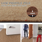 Runner Rug for Hallway Entryway Kitchen – Indoor Outdoor Non-Slip Rubber Backing, 200+ Custom Sizes, 8 Colors, Stain Resistant Low Pile Carpet Runner