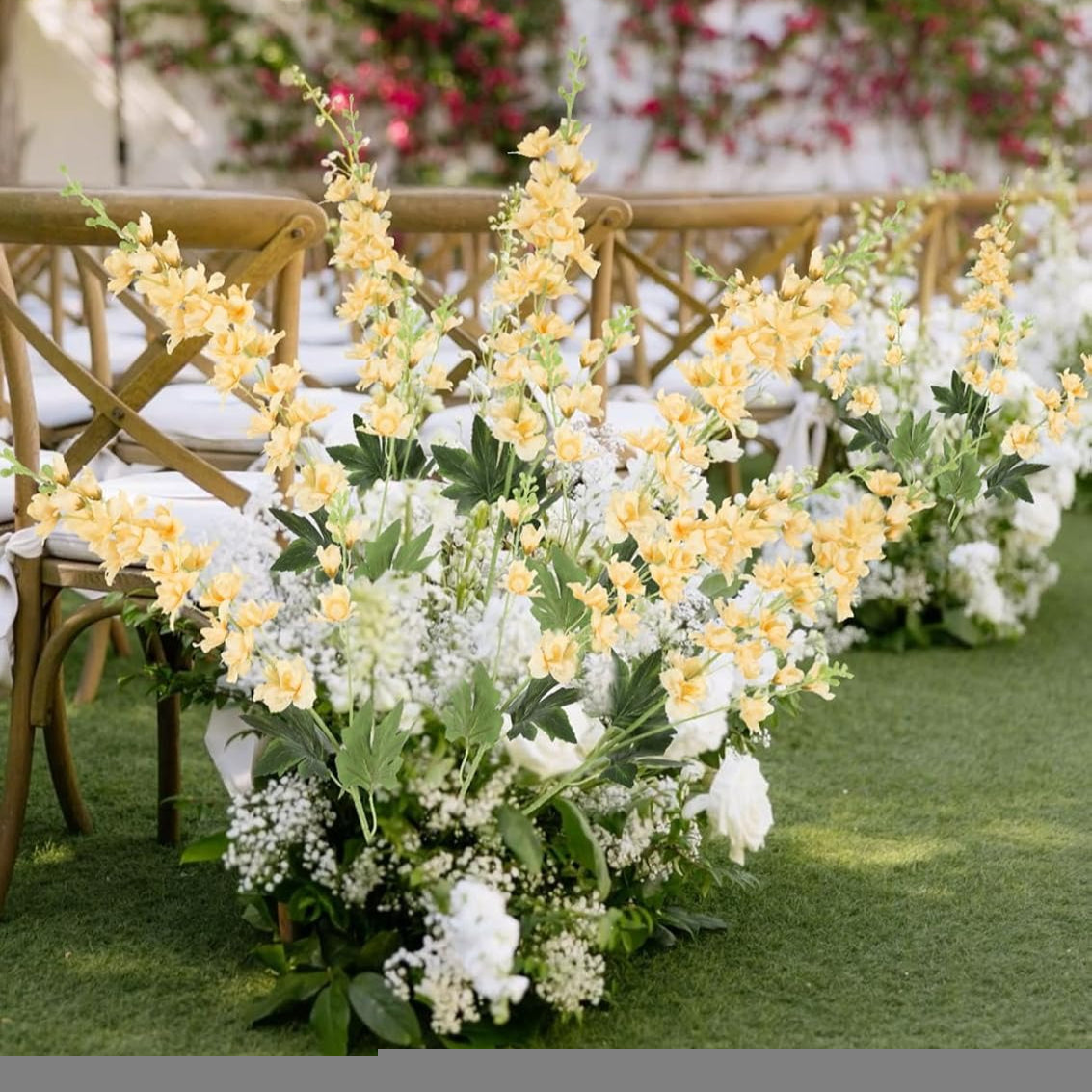 Faux Delphinium Larkspur Stems 8pcs 33.5 Inch Artificial Flowers for Wedding Table Centerpiece Bridal Bouquet Home Garden Vase Floral Arrangement Decor in Dusty Blue Pink Purple Orange