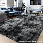 Soft Plush Tie-Dye Area Rug – Non-Slip, Washable Large Rectangle Mat | 8 Sizes