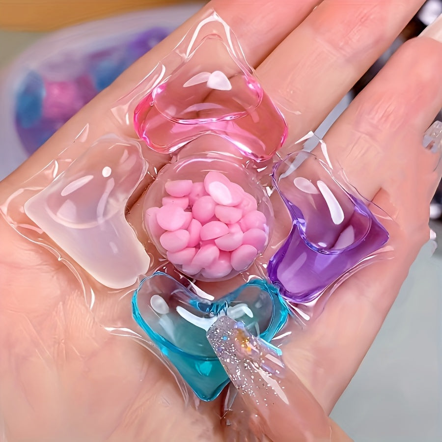 5-in-1 Laundry Detergent Beads Concentrated Formula - Chlorine-Free HE Compatible Stain Removal Laundry Beads 300g 600g Bulk Pack