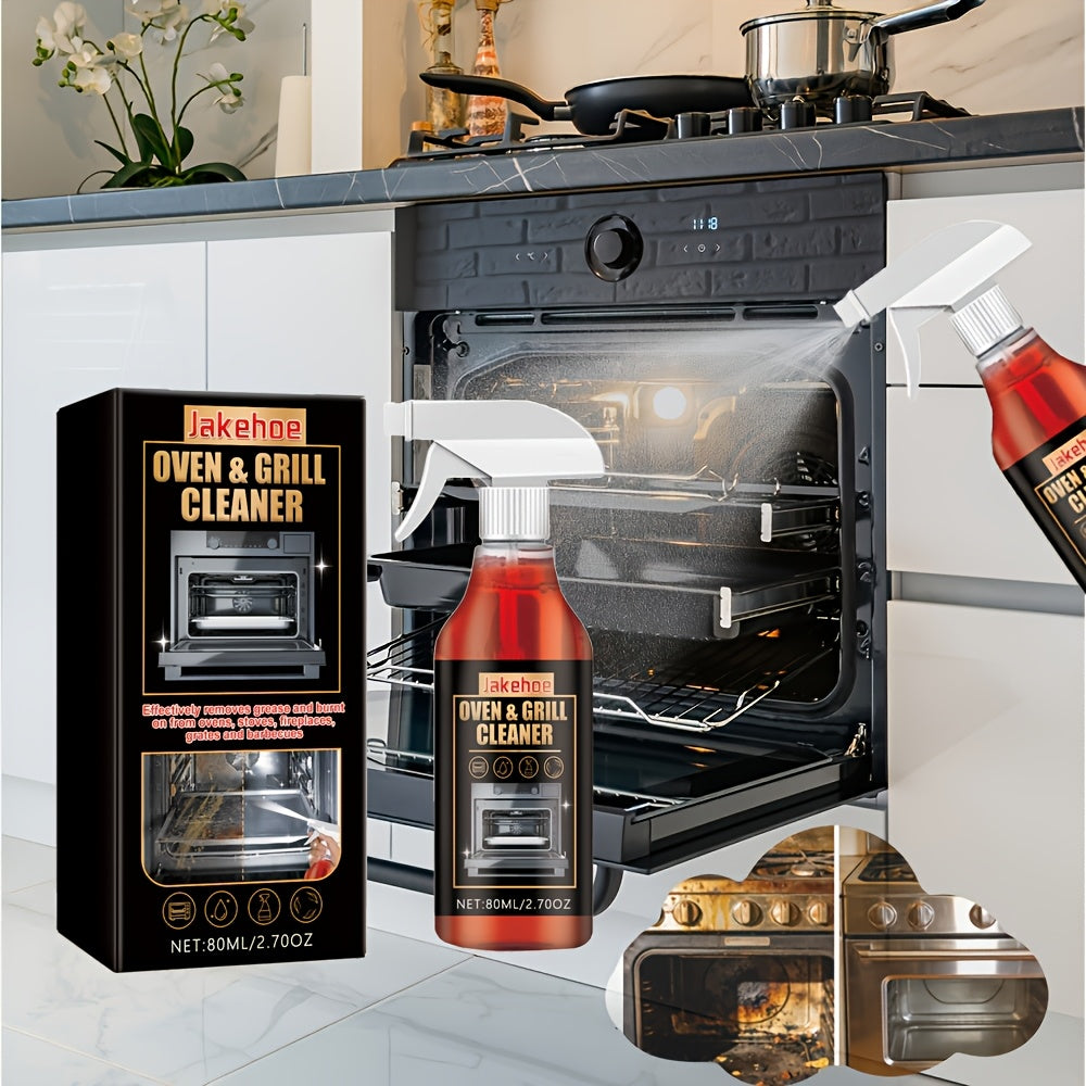 Stove & Oven Foam Cleaner Spray – Heavy-Duty Grease & Old Dirt Remover for Ovens, Grills & Kitchen Surfaces, Citric Acid Formula, Odor Eliminator, Hassle-Free Clean