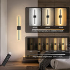 2-Pack Battery Operated Wall Sconces Wireless LED Dimmable Wall Lights with Remote & Touch Control – 350° Rotatable Cordless Wall Lamp for Bedroom, Hallway & Living Room