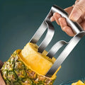 Pineapple Corer Slicer Stainless Steel Easy One-Twist Pineapple Cutter Tool with Comfortable Grip for Home Kitchen and Restaurant