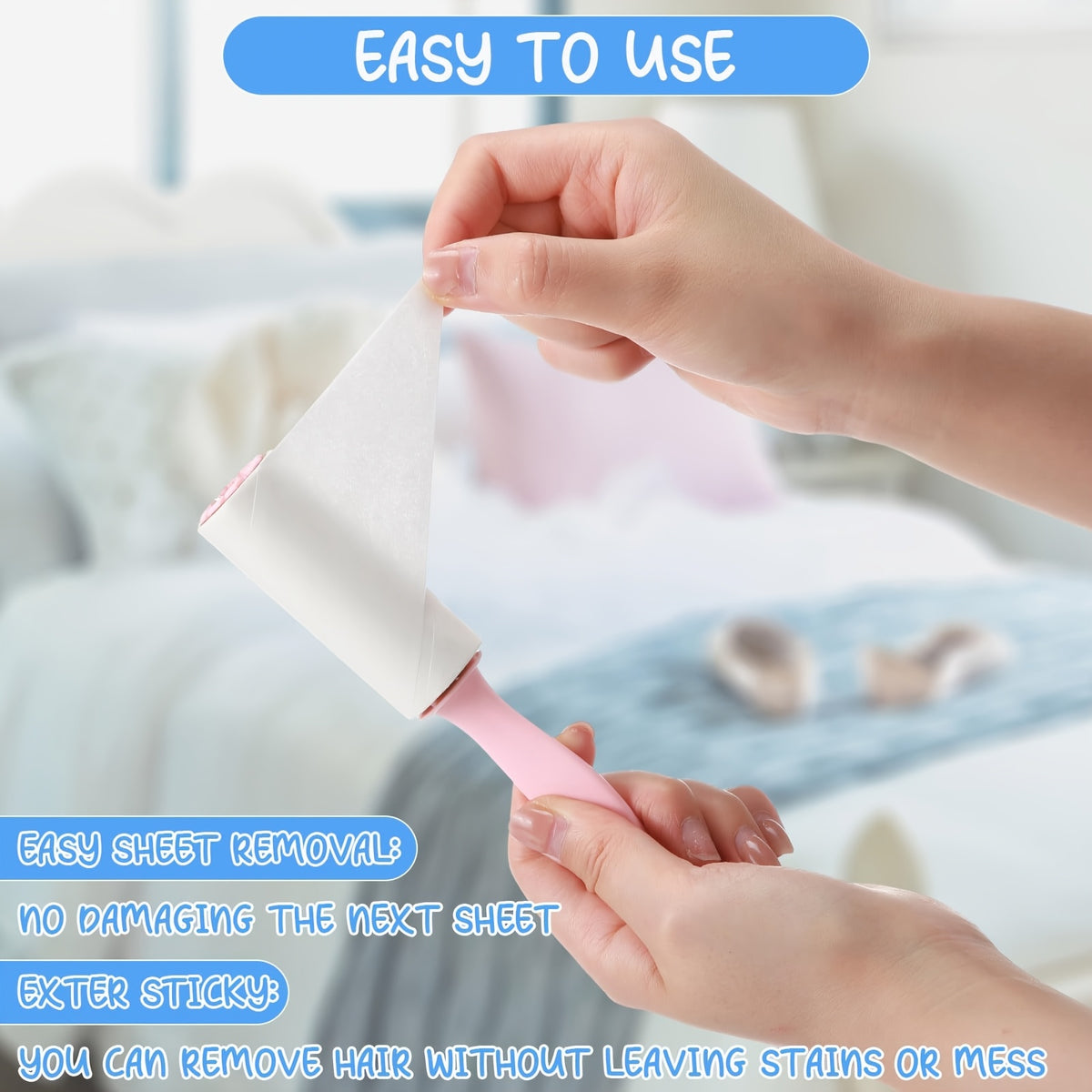 Mini Lint Rollers 60pcs Bulk Pet Hair Remover Portable Travel Size Sticky Roller for Clothes Furniture Car Seats 4 Colors 4 Patterns Polka Dots Stripes Paw Prints