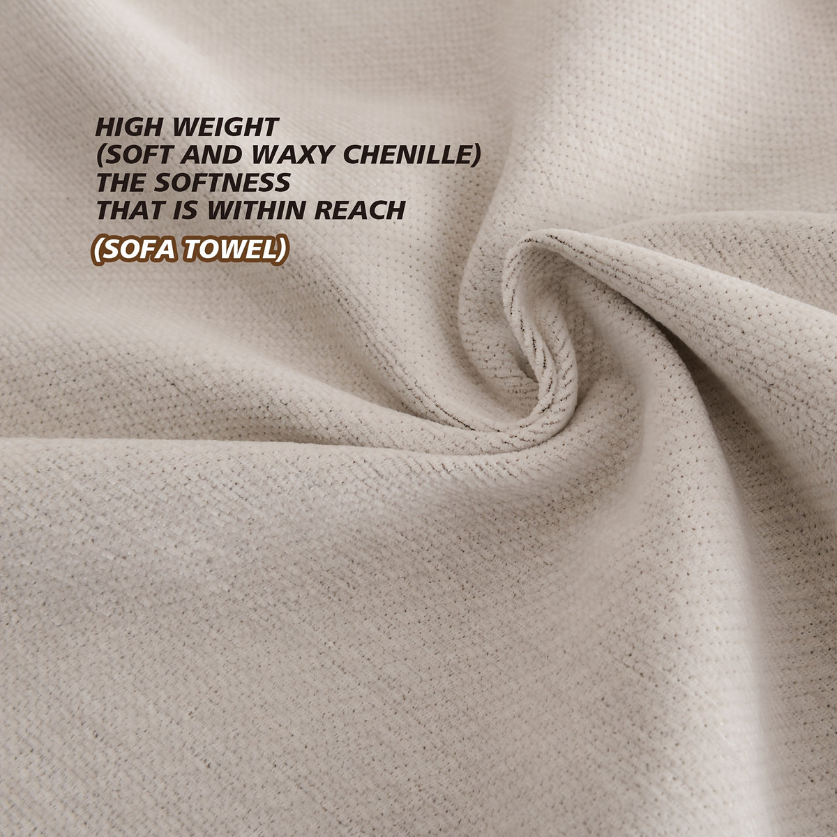 Chenille Pet-Friendly Sofa Cover Non-Slip Couch Protector – All-Season Machine Washable Slipcover for Dogs & Cats, Soft One-Piece Fit for 1 2 3 4 Seater Sofa, Living Room Bedroom Office