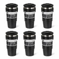 30oz Stainless Steel Insulated Tumbler 6-Pack with Handle, Lid & Straw – Double Wall Vacuum Travel Cups, Colorful Gift Set for Coffee, Cold Drinks & Daily Use | Black, Red, White & More