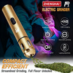 Portable Electric Spice Grinder USB Rechargeable – Compact Herb & Spice Mill with Travel Bag, Funnel & Brush – Fast & Easy Home or Travel Grinding