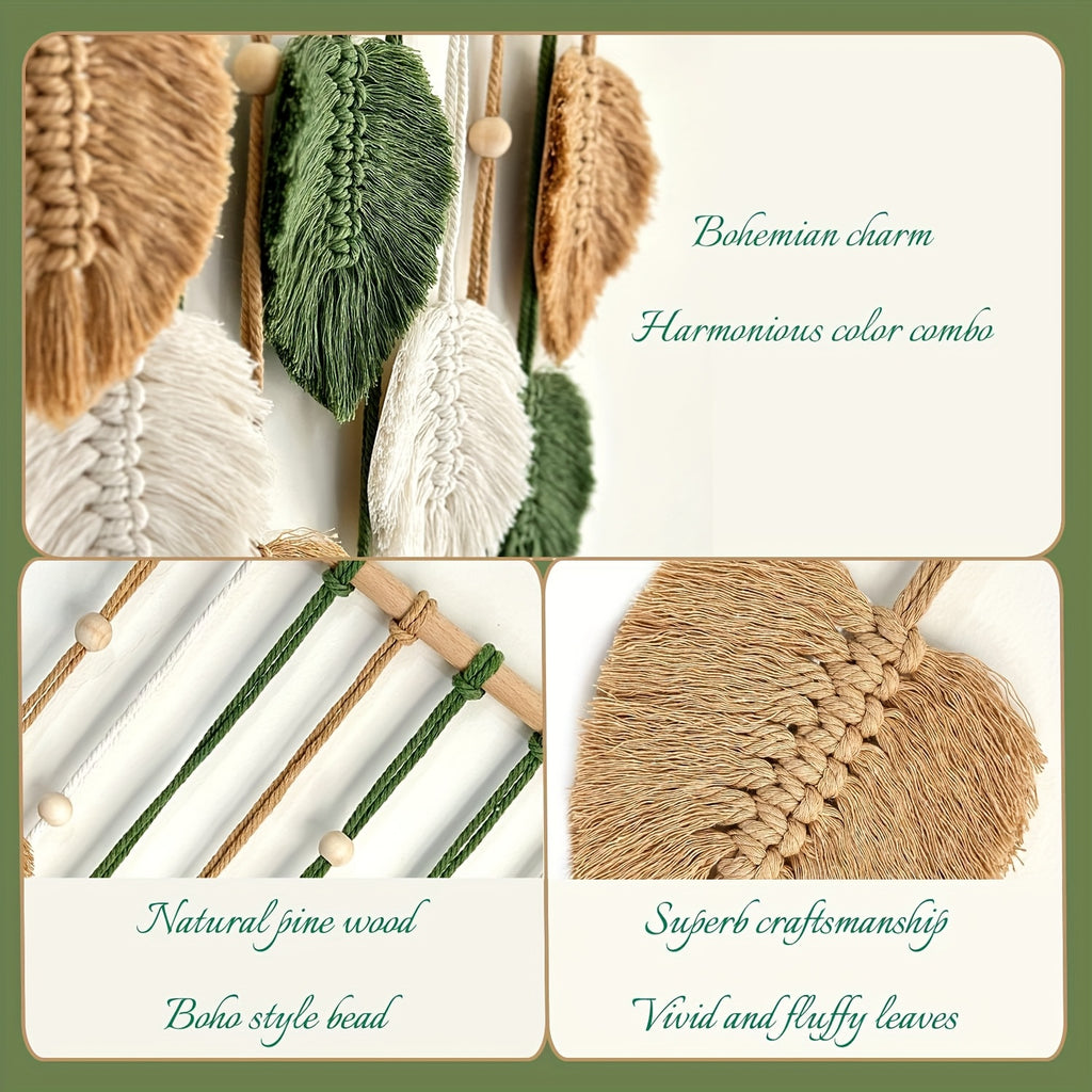 Bohemian Safari Tapestry Wall Decor Nature Green Theme Boho Wall Art Hanging for Bedroom Living Room Office Classroom Home Decoration Gift