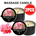 2-in-1 Soy Wax Massage Oil Candle Essential Oil Scented Warm Moisturizing Body Lotion Luxury Spa Candle Gift Set for Women Nail Salon Pedicure Wedding Christmas Valentine 1pc 2pc 6pc 17 Scents