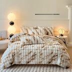 Faux Rabbit Fur Throw Blanket – Double Layer, Thick & Warm, Fluffy Luxury Blanket in Gradient Colors | 3 Sizes: 40x60, 60x80 & 90x108 Inch | Cozy for Sofa, Bedroom & Living Room | Perfect Winter Gift