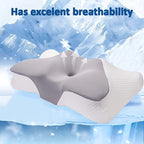 Memory Foam Cervical Support Pillow – Slow Rebound Breathable Arch Pillow for All Sleeping Positions, Neck & Spine Relief, Soft Multifunctional Bed Pillow & Family Gift