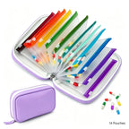 Weekly Pill Organizer Bag Set – 14 Color-Coded Waterproof Zipper Bags Reusable Travel Medicine Storage for Vitamins Fish Oil Daily Supplements