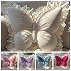 Butterfly Shaped Throw Pillow Cute Decorative Bow Pillow for Bed Sofa – Soft 3D Accent Pillow for Girls Bedroom Home Decor