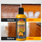 Wood Beeswax Polish Scratch Remover 2 Pack Nourishes Restores Wood Surfaces Floors Furniture Cabinets Cutting Boards Wood Care Wax with Towel