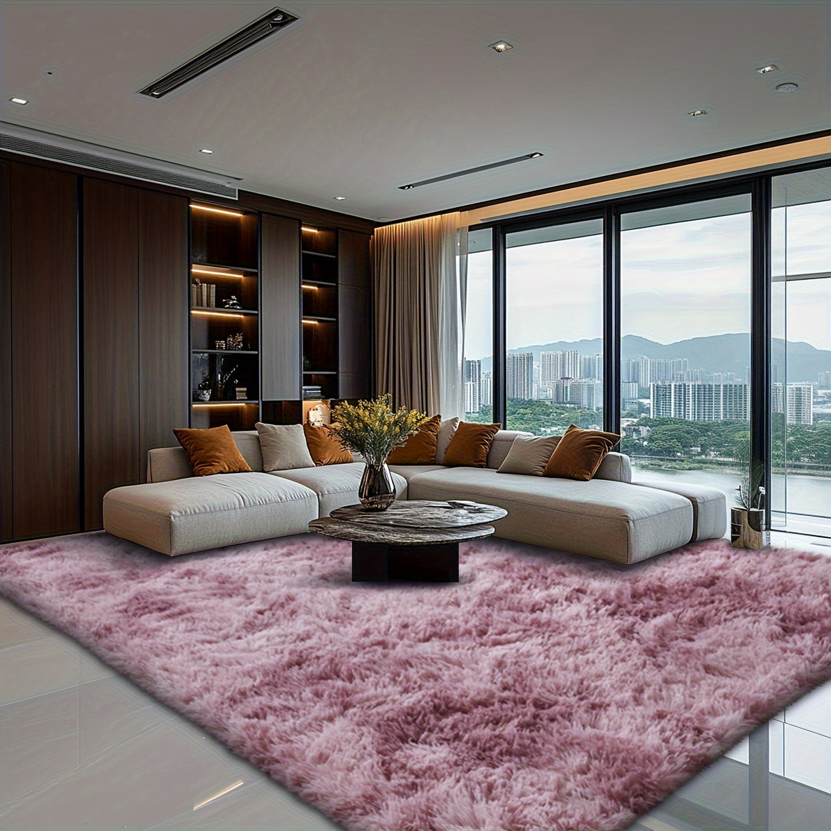 Fluffy Area Rug 200x300cm Super Soft, Large Indoor Shag Rug for Living Room Bedroom Office, Non-Slip Plush Floor Mat in Multiple Colors