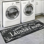 Laundry Room Rug Non-Slip Runner Washable Easy Clean Mat – Floor Protection for Washer Dryer Front, Laundry Area & Home | Multiple Sizes & Colors