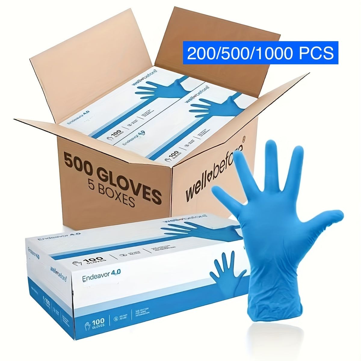 Anti-Slip Disposable Finger Gloves Bulk Pack 200/500/1000pcs S M L, Rubber Fingertip Grip for Aquarium Cleaning Pet Care Sorting Office Use