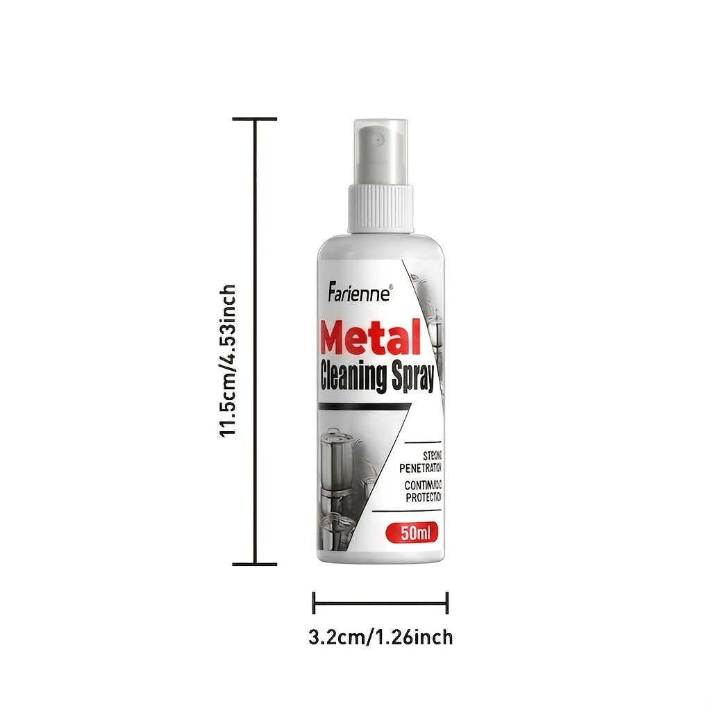 Heavy Duty Oven and Metal Cleaning Spray Powerful Degreaser for Stubborn Grease on Ovens Stovetops Pots Pans Fast-Acting Formula with Towel 1.69 oz