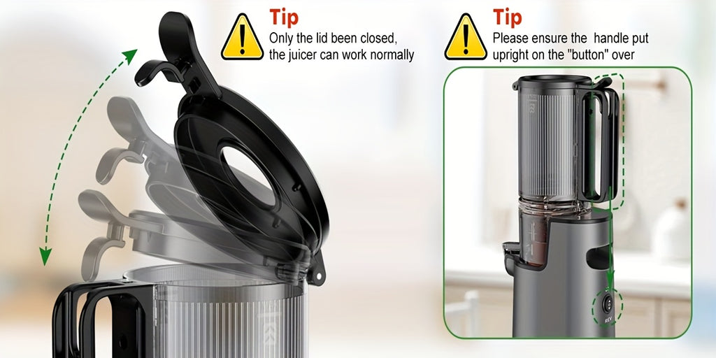 Cold Press Juicer 2-in-1 Masticating Slow Juicer 45oz Large Capacity, 350W with Extra-Large Feed Chute, 50 RPM Nutrient-Preserving Technology – Easy Clean Juicer for Vegetables & Fruits, Black & Pink
