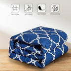 5-Piece Comforter Set – Reversible Quilted Down Alternative Bedding Set with Pillow Shams, Bed Skirt & Cushion | All Season | Twin, Queen, King