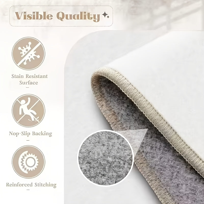 Persian Bohemian Luxury Area Rug Soft Fluffy Anti-Slip Machine Washable – Vintage Plush Living Room Bedroom Rug for Modern & Traditional Decor – 4 Sizes