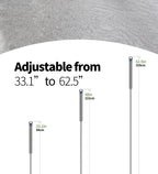Rubber Floor Brush with Expandable Design – Soft Multi-Surface Floor Cleaner for Bathroom, Bedroom, Kitchen & Living Room, Gentle Scrubbing with Multiple Components Included
