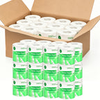 3-Ply Ultra Soft Toilet Paper Bulk 12 or 24 Rolls, Thick Bathroom Tissue, Strong Absorbent Individually Wrapped Toilet Tissue Rolls for Home Hotel Office Restroom