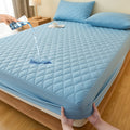Mattress Protector Cover – Soft Breathable Cooling Fitted Sheet Style, Machine Washable, Twin Full Queen King, 7 Colors, Minimalist Bedding Essential