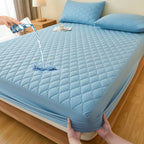 Mattress Protector Cover – Soft Breathable Cooling Fitted Sheet Style, Machine Washable, Twin Full Queen King, 7 Colors, Minimalist Bedding Essential