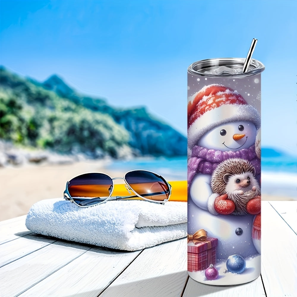 20oz Sublimation Tumblers Bulk 25 or 50 Pack – Skinny Straight Stainless Steel Insulated Sublimation Blanks with Lid & Straw, Gift Box Included