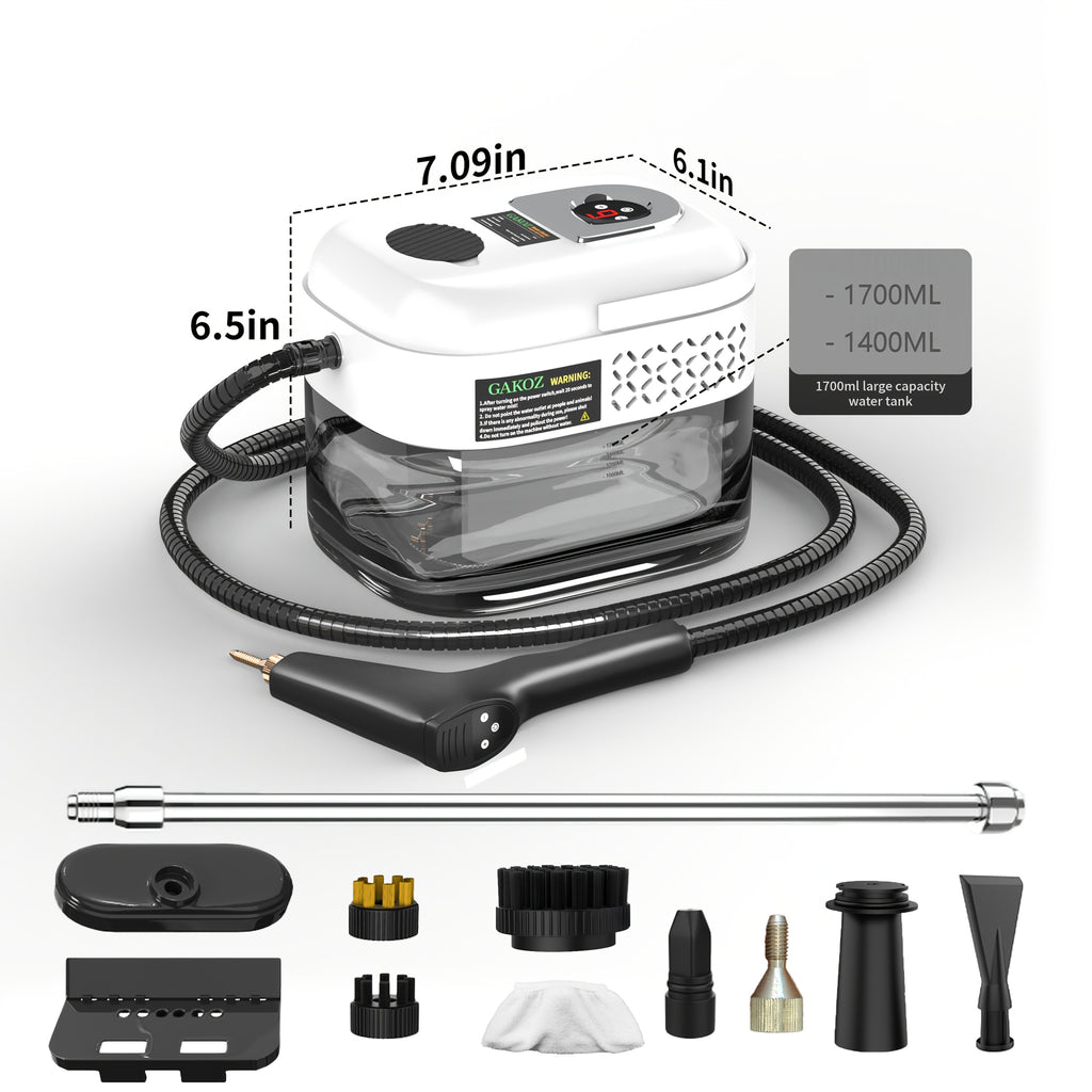 Steam Cleaner Multi-Model – High-Pressure Handheld with LCD Display, Gear Adjustment & 40oz Tank | One-Key, DMT02, D05 & XL Capacity CA02 for Kitchen, Carpet & Sofa