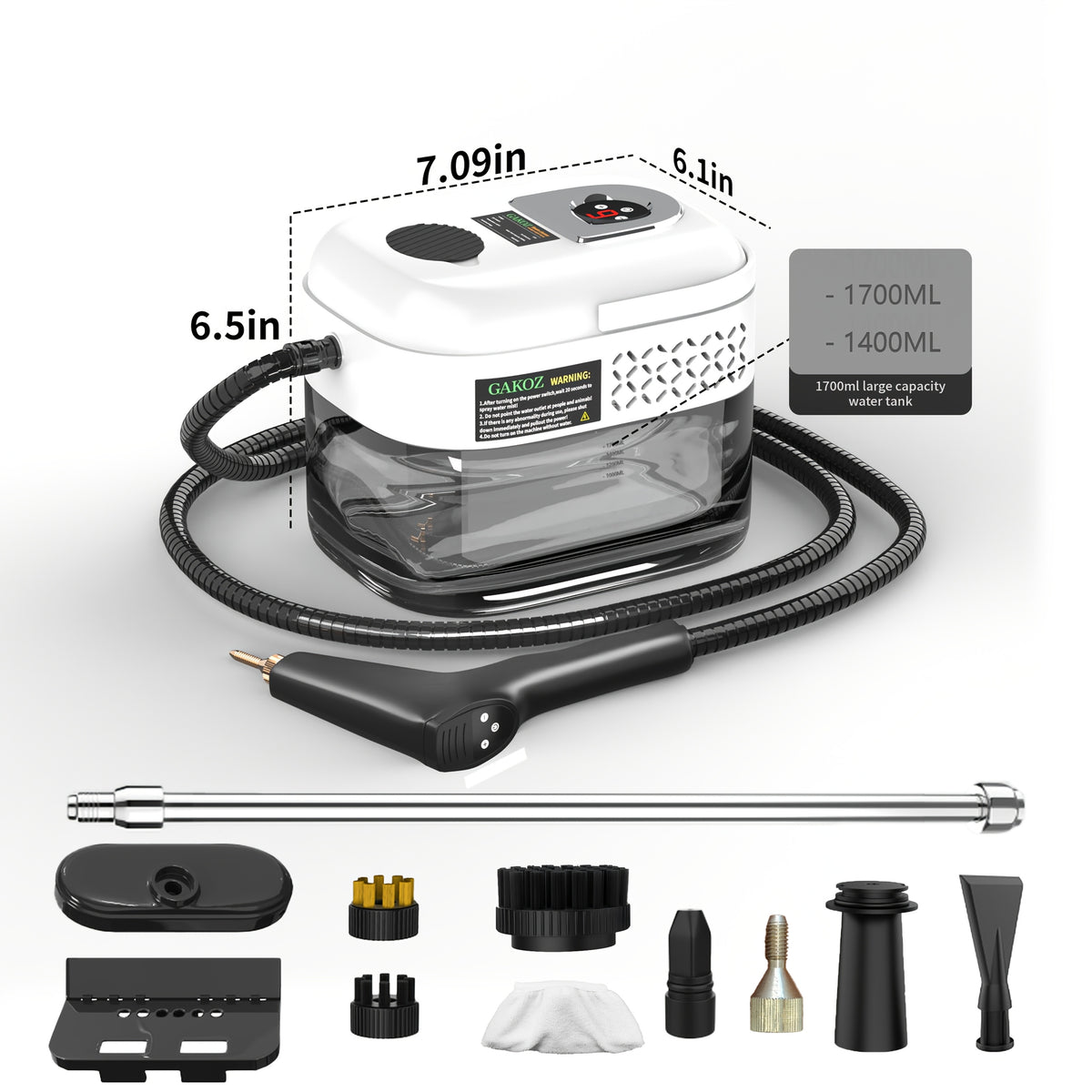 Steam Cleaner Multi-Model – High-Pressure Handheld with LCD Display, Gear Adjustment & 40oz Tank | One-Key, DMT02, D05 & XL Capacity CA02 for Kitchen, Carpet & Sofa