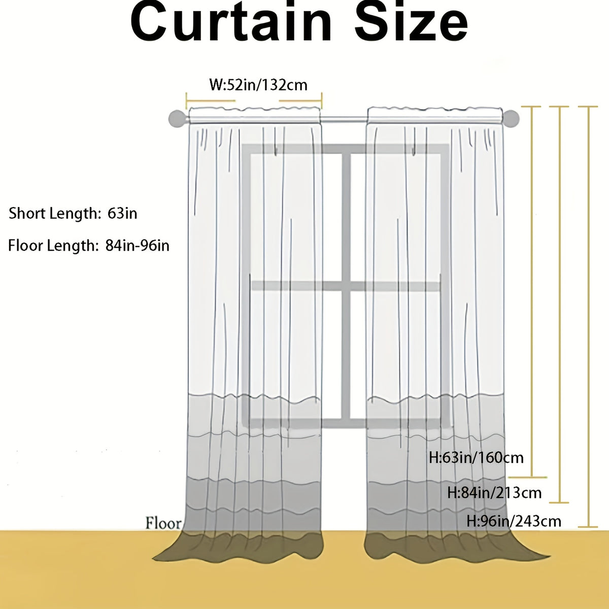 French Tulle Sheer Curtains 2 Panels Cream Hollow Princess Style – Romantic Translucent Rod Pocket Drapes for Living Room Bedroom Balcony Wedding, 5 Sizes