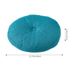 Round Seat Cushion 40x40cm 15cm Thick Firm Futon Meditation Mat Removable Linen Cover Chair Pad for Office Dining Chair Home Decor All Seasons Christmas