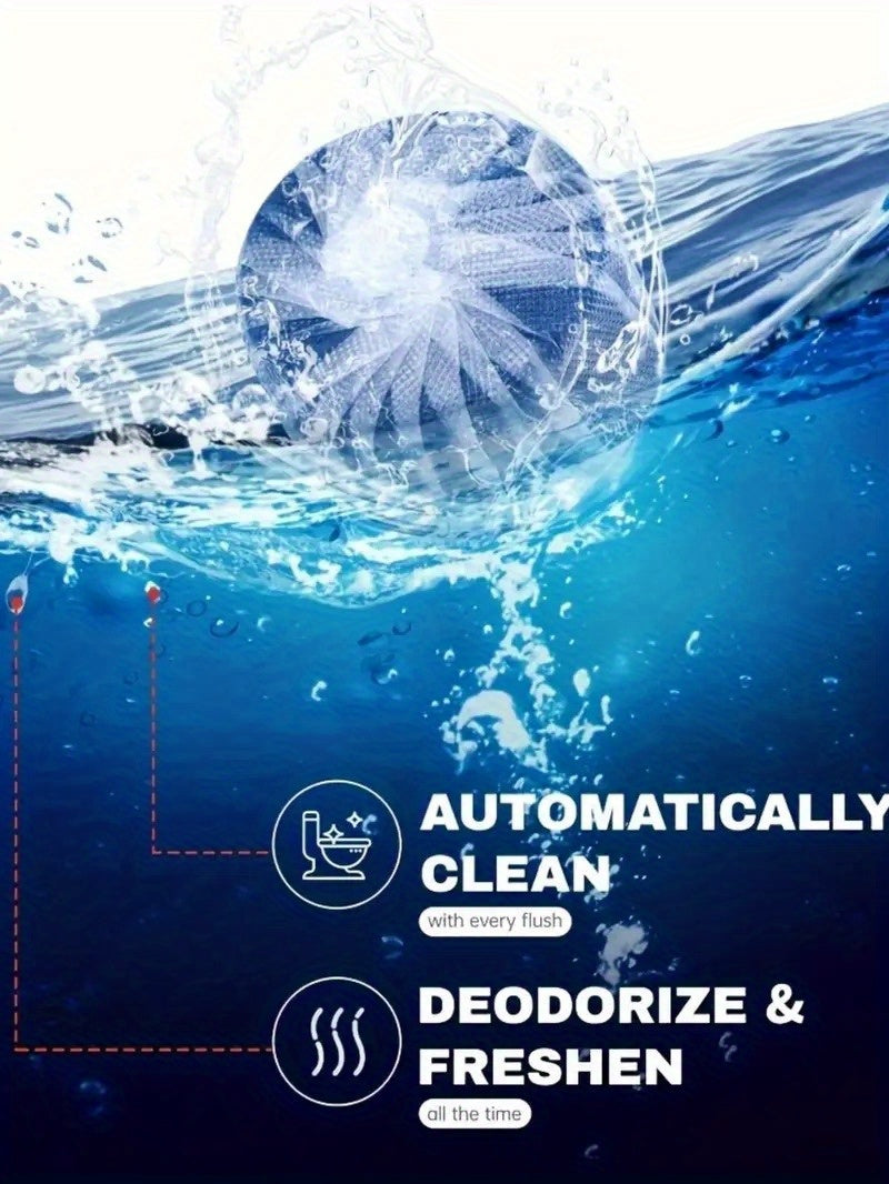 Automatic In-Tank Toilet Cleaner Tablets 24/36 Pack – Lemongrass Deodorizer, Prevents Scaling & Rust, for Home & RV Bathrooms