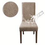 Dining Chair Covers 4/6pcs – Plant Print Stretch Parsons Chair Slipcovers 90% Polyester Elastic Band All-in-One Seat & Back Protector, Vintage Elegant Style for Kitchen Wedding Mother's Day Gift