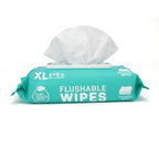 Flushable Wet Wipes 432 Count 9-Pack – Thickened Large 6x8 Inch Butt Wipes for Adults, 48 Wipes per Pack, Gentle Flushable Bathroom Wipes Bulk Value