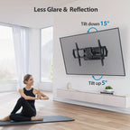 Full Motion TV Wall Mount for 37–86 Inch TVs, Heavy Duty Articulating Bracket, Swivel & Tilt, VESA 600x400mm, Holds Up to 100 lbs